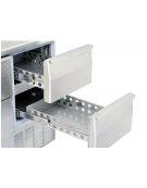 Saladette refrigerata GN1/1 con top inox e 2 cassetti - refrigerazione statica +0°/+8°C - cm 45x70x87,8h