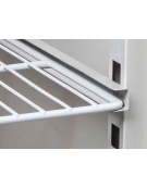 Saladette refrigerata GN1/1 inox 2 sportelli con top apribile, rubinetto e 9 vaschette GN 1/6 in PVC - cm 90x70x138,5h