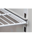 Saladette refrigerata GN1/1 inox 3 sportelli con top apribile, rubinetto e 15 vaschette GN 1/6 in PVC - cm 136,5x70x138,5h