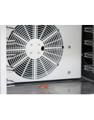 Abbattitore da banco GN2/3 in acciaio inox - capacità 3 teglie - temperatura -38°/+10°C - cm 66x64x43,7h