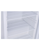 Armadio refrigerato bianco in ABS - Lt. 600 - porta in vetro - cornice e maniglia colore acciaio - cm 77,5x79,7x190h