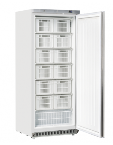 Armadio congelatore bianco in ABS e interno in termoformato con 13 ceste - statico -23°/-18°C  - cm 77,5x72,9x190h