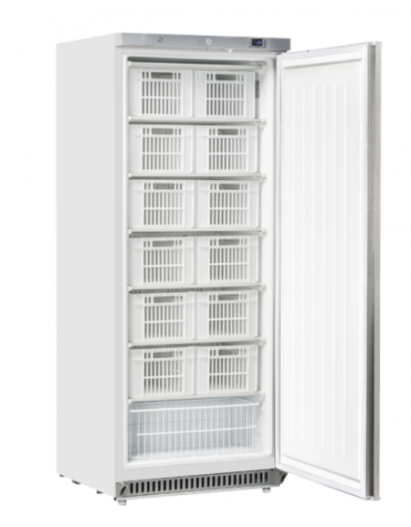 Armadio congelatore bianco in ABS e interno in termoformato con 13 ceste - statico -23°/-18°C  - cm 77,5x72,9x190h