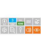 Armadio congelatore esterno in acciaio inox e interno in termoformato con 7 ceste - statico -23°/-18°C  - cm 60x64,3x187,5h