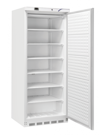Armadio frigorifero bianco GN2/1 in ABS - refrigerazione Roll-Bond con ventilatore +2°/+10°C - Classe D - cm 78x73x189h