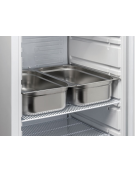 Armadio frigorifero GN2/1 in ABS - colore acciaio - refrigerazione Roll-Bond con ventilatore +2°/+10°C - cm 78x73x189h