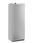 Armadio frigorifero in ABS - colore acciaio - Lt 400 - refrigerazione Roll-Bond con ventilatore +2°/+10°C - cm 60x68,5x189h