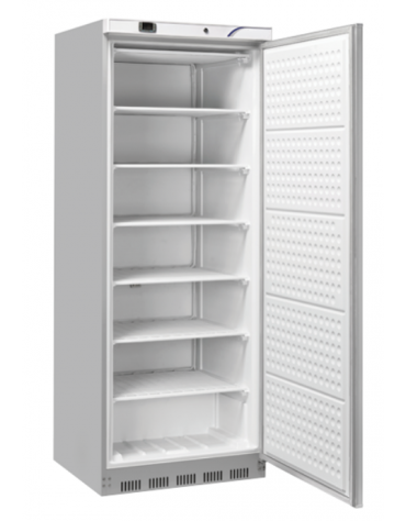 Armadio congelatore bianco in ABS con 6 ripiani evaporatore fissi - refrigerazione statica -22°/-18°C - cm 60x68,5x189h