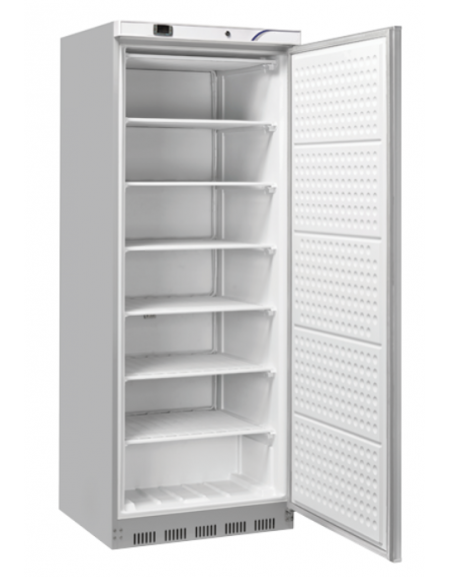 Armadio congelatore bianco in ABS con 6 ripiani evaporatore fissi - refrigerazione statica -22°/-18°C - cm 60x68,5x189h