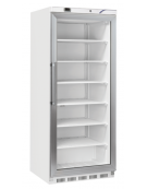 Armadio congelatore GN 2/1 bianco con porta in vetro - refrigerazione statica -20°/ -15°C - cm 78x76,8x190,2h