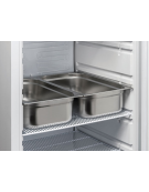 Armadio congelatore GN 2/1 bianco con porta in vetro - refrigerazione statica -20°/ -15°C - cm 78x76,8x190,2h
