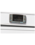 Armadio congelatore GN 2/1 bianco con porta in vetro - refrigerazione statica -20°/ -15°C - cm 78x76,8x190,2h