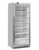 Armadio congelatore GN 2/1 grigio con porta in vetro - refrigerazione statica -20°/ -15°C - cm 78x76,8x190,2h