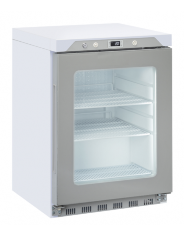 Armadio refrigerato con porta in vetro - Lt. 200 - refrigerazione roll bond con ventola - cm 60x62,5x85,3h