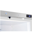 Armadio congelatore ventilato per congelamento bicchieri in ABS e piano lavorabile in acciaio inox - cm 59,8x69,9x83,9h