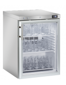 Armadio congelatore ventilato per congelamento bicchieri in acciaio e piano lavorabile in acciaio inox - cm 59,8x69,9x83,9h