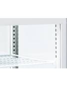 Vetrina refrigerata verticale colore bianco con vetro dritto e display digitale - ventilata +2°/+12°C - 42,8x38,6x111h