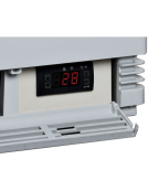 Vetrina refrigerata verticale colore bianco con vetro dritto e display digitale - ventilata +2°/+12°C - 42,8x38,6x111h