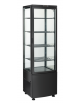 Vetrina espositiva colore nero - refrigerazione ventilata, +2/+12°C - capacità Lt. 235 - Classe B - cm 51,5x48,5x169h