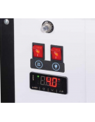 Banco refrigerato per servizio assistito - piano lavoro e zona esposizione in acciaio inox - ventilato +2°/+4°C - cm 104x91x129h