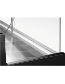 Banco refrigerato per servizio assistito - piano lavoro e zona esposizione in acciaio inox - ventilato +2°/+4°C - cm 104x91x129h