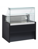 Banco refrigerato per servizio assistito - piano lavoro e zona esposizione in acciaio inox - statico +4°/+6°C - cm 100x79x122h