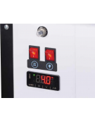 Banco refrigerato per servizio assistito - piano lavoro e zona esposizione in acciaio inox - ventilato +4°/+6°C - cm 150x79x122h