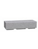 PANCHINA RETTANGOLARE MONOBLOCCO IN CEMENTO - COLORE GRIGIO PIETRA - CM 200x60x45H - Conforme ai CAM