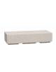 PANCHINA RETTANGOLARE MONOBLOCCO IN CEMENTO - COLORE BIANCO SABBIATO - CM 200x60x45H - Conforme ai CAM