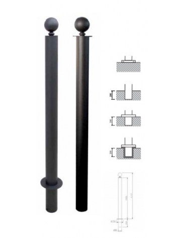 Dissuasore standard diam.80 amovibile tipo C