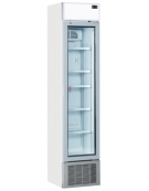 Vetrina refrigerata in acciaio verniciato bianco- lt 180 - refrigerazione RollBond con ventilatore +1°/+12°C - cm 43,5x46x201,3h