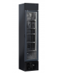 Vetrina refrigerata in acciaio verniciato nero - lt 180 - refrigerazione RollBond con ventilatore +1°/+12°C - cm 43,5x46x201,3h