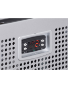 Vetrina refrigerata in acciaio verniciato bianco con porta a battente in vetro - temp. 1°/+10° C - cm 59,5x68x201,8h