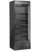 Vetrina refrigerata in acciaio verniciato nero con porta a battente in vetro - temp. 1°/+10° C - cm 78x70,5x220,2h