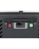 Vetrina frigo bibite verticale 2 porte con telaio in acciaio inox - refrigerazione ventilata +1°/+10°C - cm 90x55,8x180h