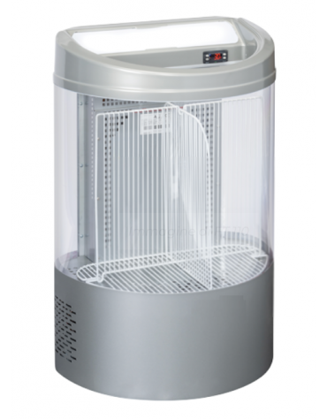 Frigorifero a pozzetto per bevande in lamiera di colore grigio - Lt 110 - temp. 0°/+10°C - cm 66x46x97h