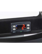 Frigorifero a pozzetto per bevande in lamiera di colore grigio - Lt 110 - temp. 0°/+10°C - cm 66x46x97h