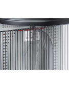 Frigorifero a pozzetto per bevande in lamiera di colore grigio - Lt 110 - temp. 0°/+10°C - cm 66x46x97h