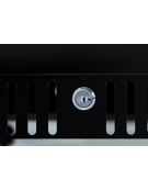 Vetrina bibite ad un anta - colore esterno nero - 128 Lt - refrigerazione Roll-Bond con ventola +1/+10°C - cm 60x50x86h