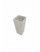 LAVANDINO A MURO PER ESTERNO IN CEMENTO COLORE GRIGIO SABBIATO - cm 41x41x90h - Conforme ai CAM