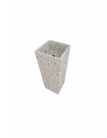 LAVANDINO A MURO PER ESTERNO IN CEMENTO COLORE GRIGIO SABBIATO - cm 41x41x90h