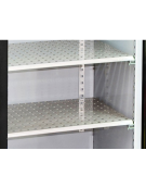 Frigorifero sottobanco per bibite, 2 porte a battente con motore laterale - Refrigerazione ventilata +2°/+8°C - cm 146x53,5x86h