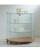 Banco vetrina trapeziodale basso cm 80x60/40x90h