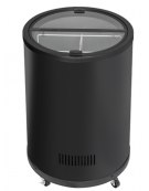 Congelatore tondo a pozzetto in lamiera di colore nero - Lt 77 - temp. -18°/-10°C - diametro cm 56,9 - altezza cm 84,9