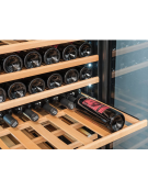 Cantina refrigerata per vino ventilata doppia temperatura +5°~+12°C / +12°~+20°C - 159 bottiglie - cm 59,5x77x185,1h