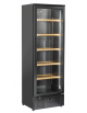 Cantina refrigerata per vino in acciaio verniciato nero - 108 bottiglie - refrigerazione ventilata +5°/+14°C - cm 60x55,8x180h