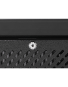 Cantina vino refrigerata 2 porte in acciaio verniciato nero- 144 bottiglie- refrigerazione ventilata +5°/+14°C - cm 90x55,8x180h