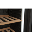 Cantina vino refrigerata con ripiani in legno- 85 bottiglie- refrigerazione RollBond con ventilatore +7°/+18°C -cm 59,5x60x184h