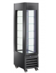 Vetrina pasticceria panoramica refrigerata - ventilata -2°/+10°C - colore nero - Classe A - cm 45x65x190h