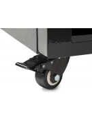 Vetrina pasticceria panoramica refrigerata - ventilata -2°/+10°C - colore nero - Classe A - cm 45x65x190h